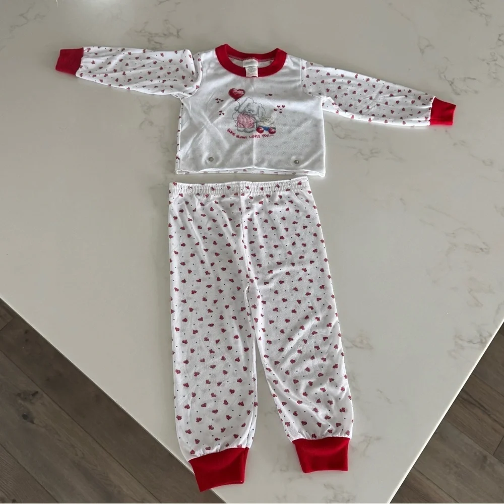 Vintage 90s  Carters Easter pajamas 3T